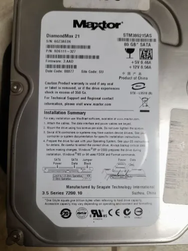 Hd Sata Usada 80Gb
