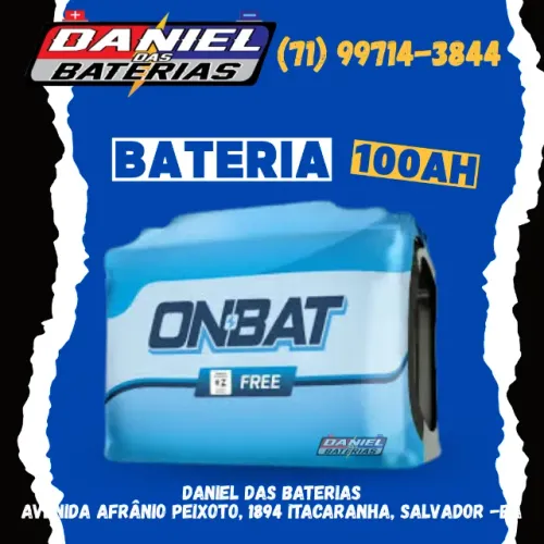 Bateria de 100 amperes Onbat, em Salvador Bahia