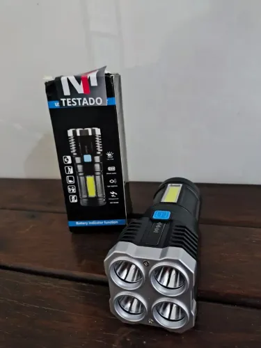 Lanterna HY912 de led recarregável ( novo )