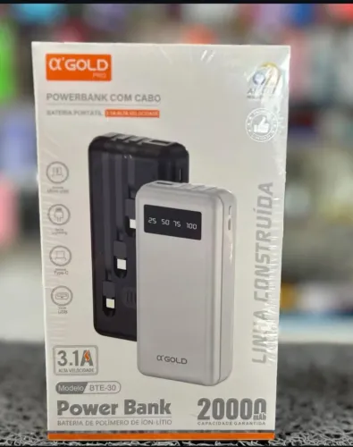 Carregador portátil Power bank 20.000 mah pronta entrega lacrado