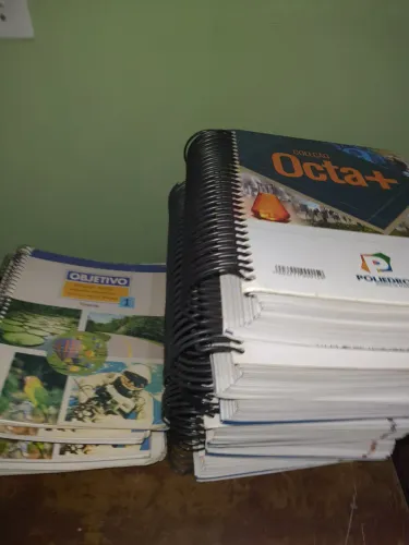 Material Poliedro / Octa Mais ~2020 e Apostilas Objetivo ~2005