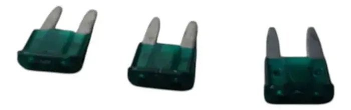 Kit C/ 3 Modulo Mini Fusíveis 30 (verde)