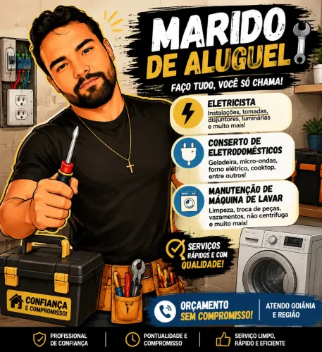 Marido de Aluguel | Eletricista | Conserto de Eletrodomésticos e Máquina de Lavar