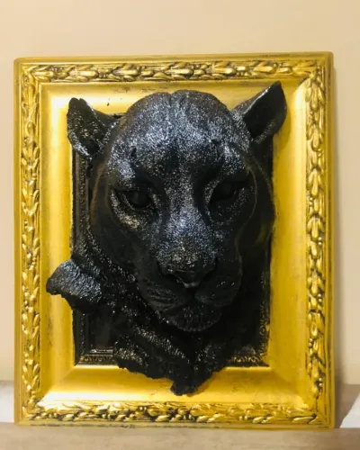 QUADRO 3D PANTERA NEGRA
