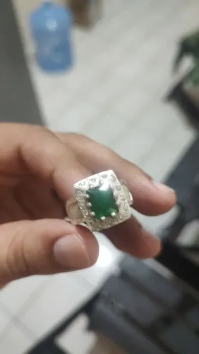 Anel de prata legítima grande