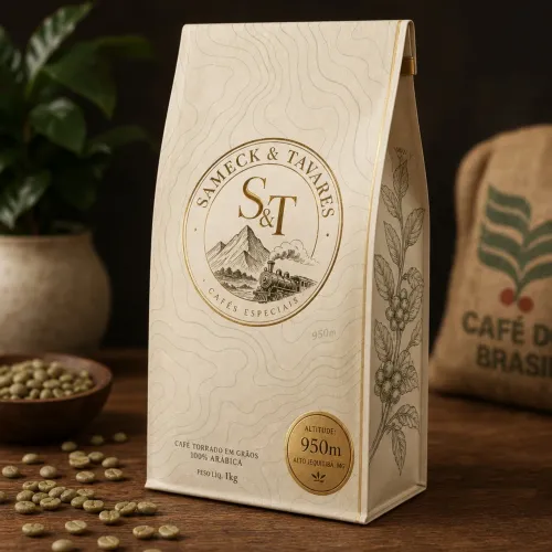 Café Arábica, em grão cru, 1k