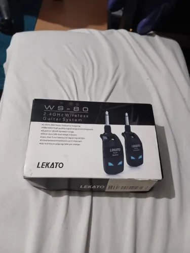 Lekato WS-80 2.4GHz - Sistema de guitarra sem fio - Kit transmissor/receptor - Funcionando