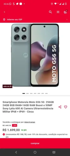 Motorola G56 256gb