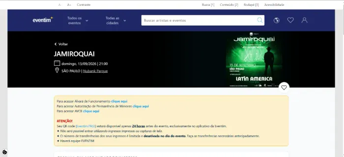 Evento hoje SP