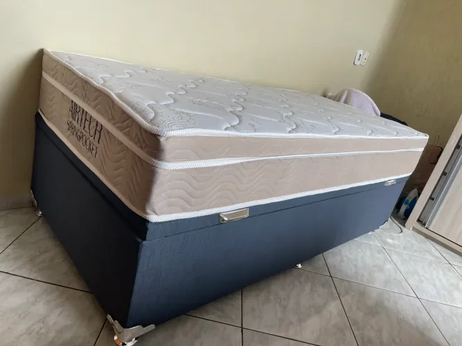 COLCHÃO ORTOBOM NOVO - BASE + COLCHÃO