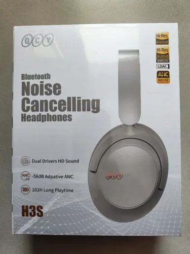 Fone de ouvido QCY H3S bluetooth, com ANC, novo, lacrado.