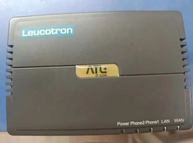 Adaptador de Telefone Analógico Leucotron ATL IP 2200 - Tecnologia VoIP