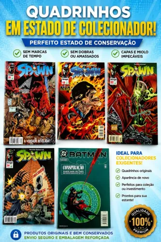 Coleção HQs SPAWN e BATMAN | Impecáveis | Lote para Colecionador