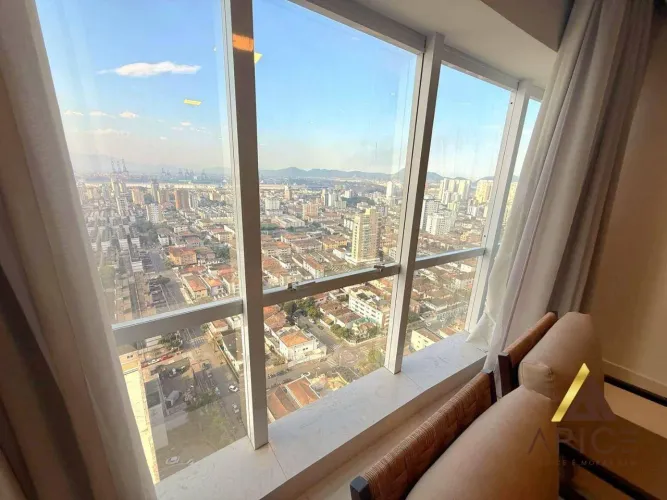Apartamento com 2 dormitórios para alugar, 103 m² por R$ 10.500,00/mês - Aparecida - Santo