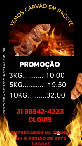 CARVÃO VEGETAL ESPECIAL PARA CHURRASCO