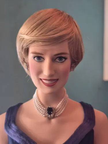 Boneca de porcelana Princesa Diana Lady Dy
