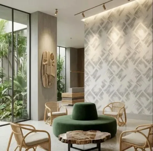 Papel de parede Vinílico importado Lavável texturizado rolo 10mx53cm cobre 4.3m2