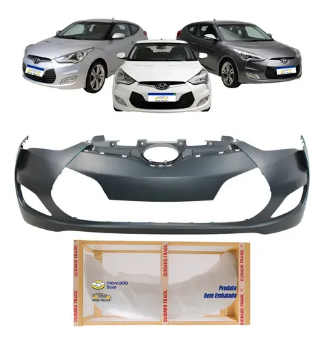 Parachoque Dianteiro Veloster 2011 2012 2013 Novo Preto