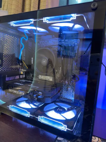 Gabinete Gamer Hayom Aquário + 4 Fans RGB + Filtro de Poeira | Impecável
