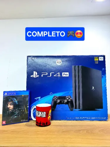 PS4 PRO 4K 1TB COMPLETO + JOGOS + GARANTIA + BRINDES !