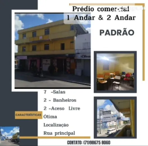 Aluga 2 Andares ao lado da clínica Ideal pra cursinho, Escolinha Laboratorio Cajazeiras