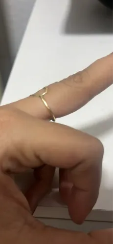 Anel de coração ouro 18K