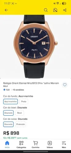 Relógio Orient Eternal Shappire