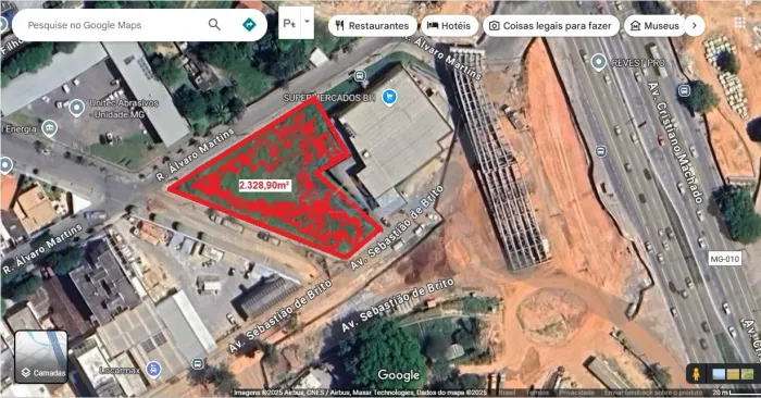 Terreno no bairro Dona Clara, Av. Cristiano Machado