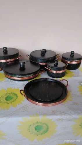 Kit de panelas pedra sabão 