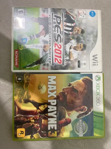 ? Vendo Jogos Originais: PES 2012 (Wii) R$70 + Max Payne 3 (Xbox 360) R$70