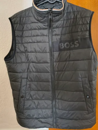 Colete Hugo Boss Masculino Puffer Darolus Preto