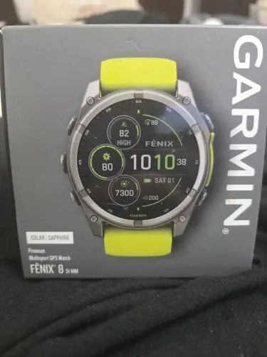 Relógio Garmin Fenix 8 solar sapphire