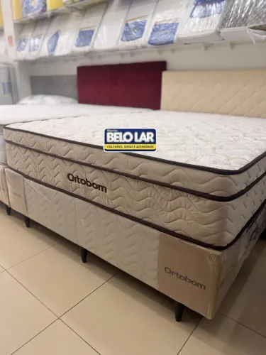 Colchão +Box Ortobom linha Pro Vida Queen