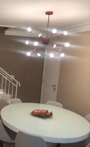 Lustre/ luminária/ pendente Sputnik rose gold cobre