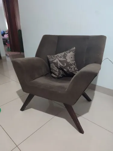 Poltrona Marrom Usada - Par 