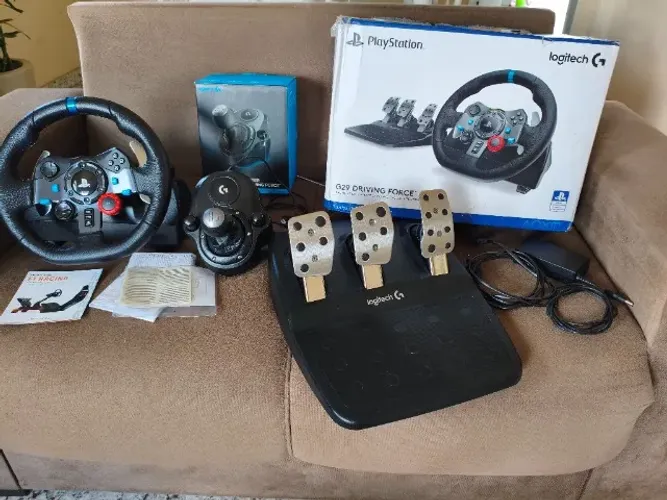 Volante logitech g29 com câmbio