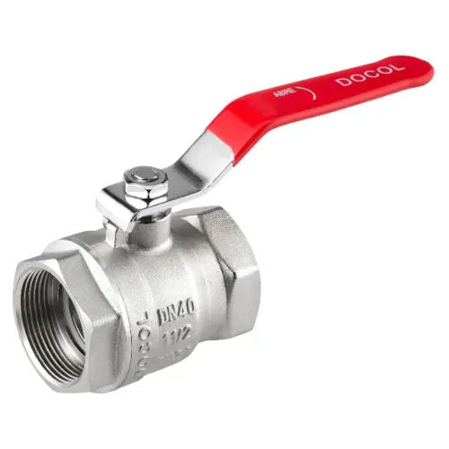Válvula de esfera com alavanca 1.1/2" vermelha DOCOL