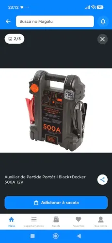 Vendo auxiliar de partida automotivo