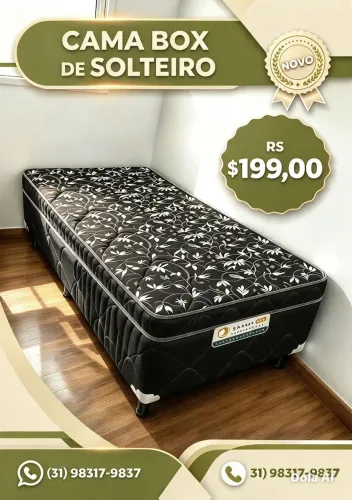 Cama box solteiro