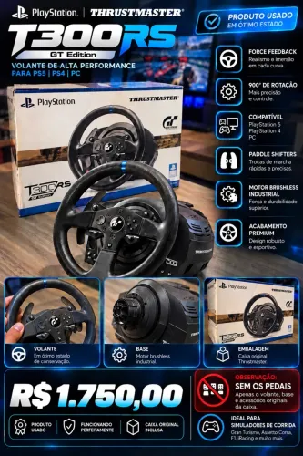 Volante Thrustmaster RS - Sem Pedais