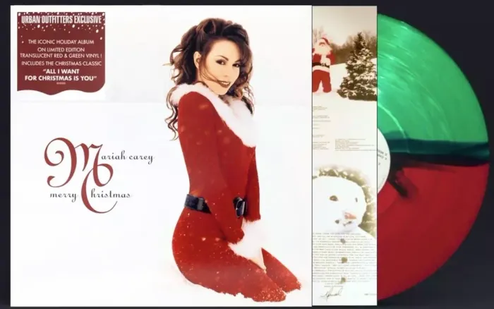 Mariah Carey Vinil Merry Christmas Urban Outfitters Verde e Vermelho