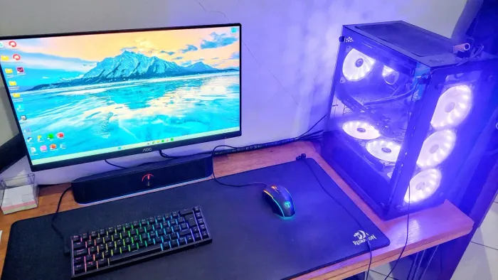 PC Gamer Completo + Monitor 144Hz | Ryzen 5 | RX 580 8GB | Pronto para Jogar