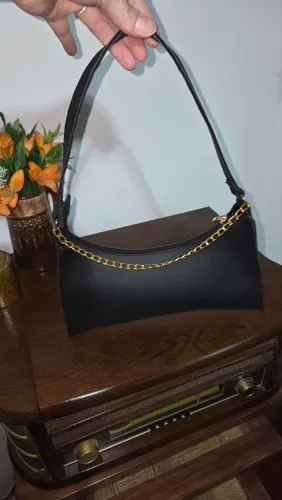 Bolsa Hobo Chain Preta