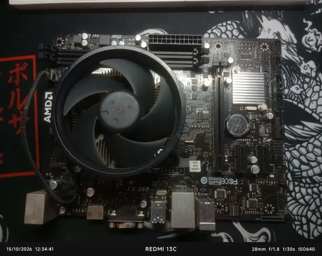 Placa mãe a320mh com processador amd a10 9700