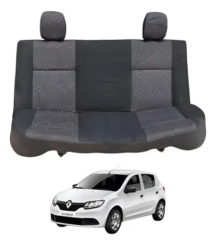Banco Traseiro Renault Sandero 1.0 2015 Manual (usado) Cinza-escuro