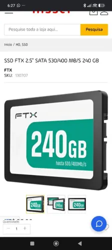 SSD FTX 2.5" SATA 530/400 MB/s 240 GB