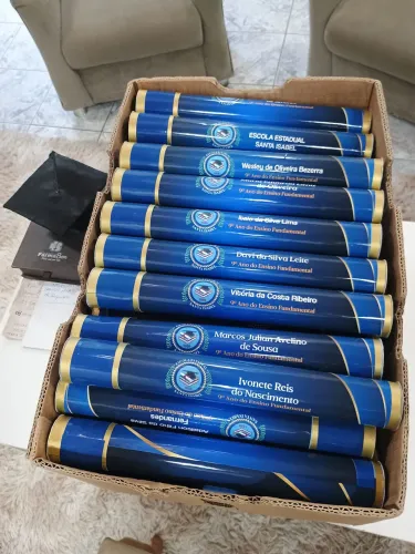 Canudos de formatura 