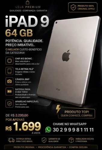 Venda de iphad 9