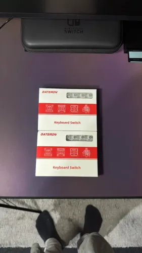 Gateron Snowy Silver Switch Set - Switch Mecânico Linear Speed (70 unidades)