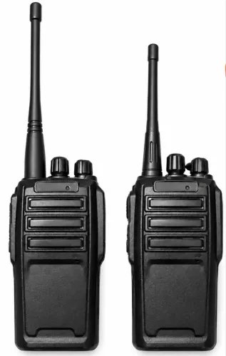 2 Rádios Comunicadores Bravo Mix 8W + 2 Carregadores + 2 Fones